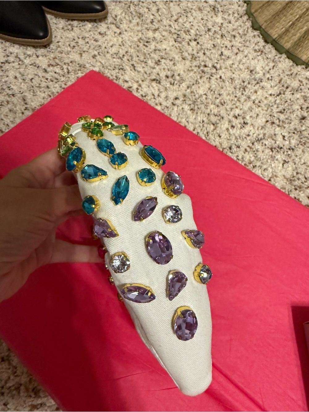 Brianna Cannon Rainbow Jeweled Headband - Multicolor Accent - Picture 5 of 14